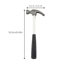 DOITOOL 5PCS Mini Hammer, Mini Claw Hammer 4oz Hammer Rubber Handle Household Carpet Wall Nail Remover with Non-Slip Shock Absorber for Home Maintainance