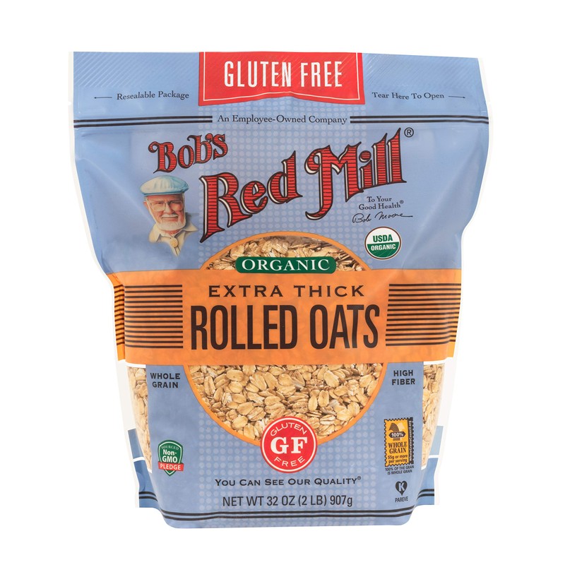 Bob's Red Mill Gluten Free Organic Extra Thick Rolled Oats,