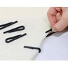 Mini Skater 1.96 Inch/50mm U Shape Plastic Alligator Clips (120,
