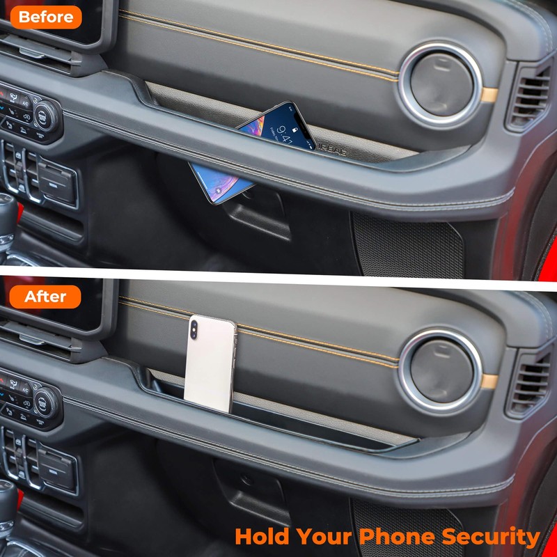 Savadicar Grab Bar Tray Compatible with 2024 2025 Jeep Wrangler