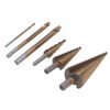 Step Drill Bit Set Universal Triangle Shank HSS High Hardness