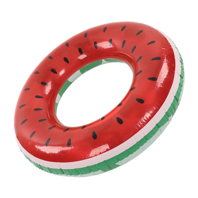 Watermelon Pool Float 16.5in Inner Diameter Inflatable Watermelon Design Eco