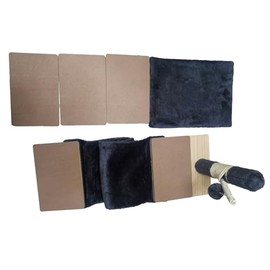 Cat Wall Furniture, Solid Wood Cat Wall Climber, Cat Shelves, with Cat House, Bad, Hammock, Tree, Sisal Cat Scratching Post & Ball (Dark Color)