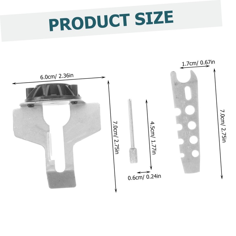 KONTONTY Electric Chainsaw Sharpener Grinding Stone File Attachment Kit for