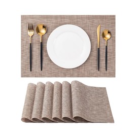 Dining Table placemants,Table mats Set,Washable placemants,Kitchen Table placemant,Modern placemants,Table placemants Set of 6,Decorative placemants,Minimalist placemants,Outdoor placemants.