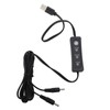1 Pair Electric Foot Warmer USB Heating Shoes 3 Gears