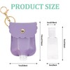 6 Pcs Hand Sanitizer Keychain Portable Leather Sanitizer Holder, 30ml