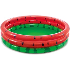 Intex 66-Inch Round Inflatable Outdoor Kids Swimming and Wading Watermelon Pool for Ages 2 and Up