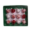 Kurt Adler GG0294 1-Inch Ornament Set, Red, White, for Christmas