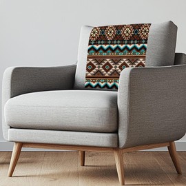 Fuojuvelie Aztec Recliner Headrest Cover Fabric Sofa Headrest Slipcovers Pet Scratch Resistant Couch Headrest Covers Furniture Protector for Recliner Leather Sofa Couch Set of 2