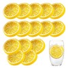 UDNFHL 15 Plastic Pieces Simulated Lemon Slices, Simulated Fruit Decoration,