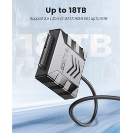 ORICO 3.5 inch Hard Drive Enclosure USB C Adapter Converter 50 CM Cable for 3.5 Inch SATA External HDD/SSD Hard Drive Reader with 12V 2A Power(S1-3CD-05)