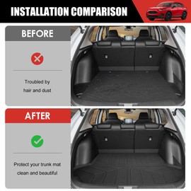 Utiiy Cargo Liner Fit for 2023 2024 2025 Honda HRV HR-V Cargo Mat TPE Trunk Mat All Weather Trunk Liner Replacement for 2023-2025 Honda HRV Accessories(Cargo Mat)