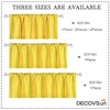 DECOVSUN Bright Yellow Valance for Windows 60x18 Inch Solid Blackout