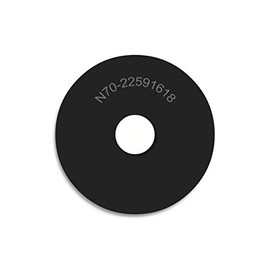 Heavy Duty Neoprene Rubber Washers - 2 1/4" OD X 9/16" ID X 1/8" Thickness - 70 Duro Primal23 Industrial Neoprene Rubber Washers (4)