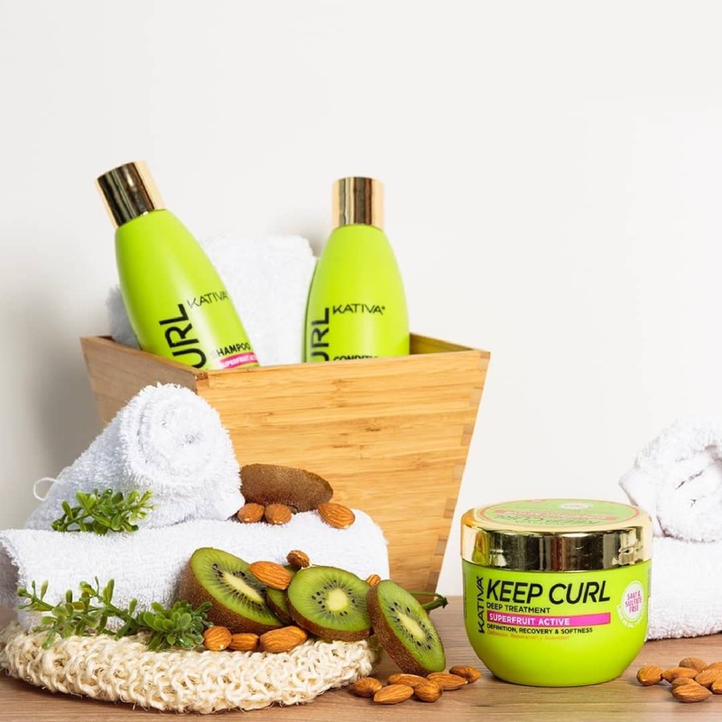 KATIVA Keep Curl Champú para Cabello Rizado 250 ml con