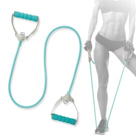 Elecom HCF-TBHGSBUL Soft Eclea Sport Training Tube with Handle, 1.5m Light Blue