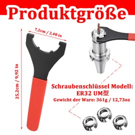 HXXWEUS Thread key, 72 mm hook key tool, hook wrench with non-slip handle, coilover wrench repair removal tool, hook wrench, for suspension system