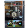 Outdoor Dual Lens Security Camera 1080P Mobile Tracking 360 Degree