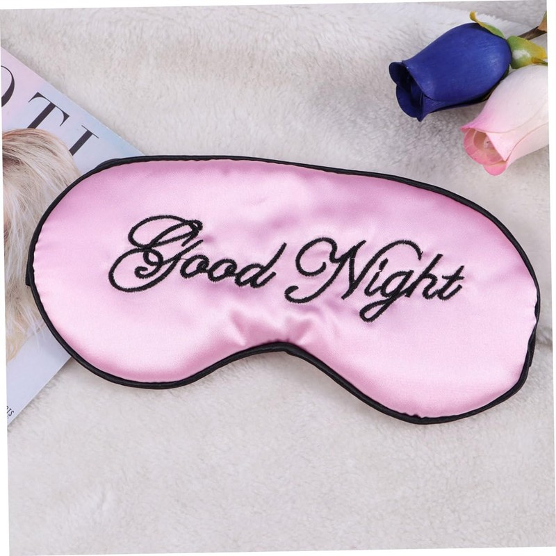 IWOWHERO Silk Eye Mask for Sleeping Eyeshade Blindfold for Men