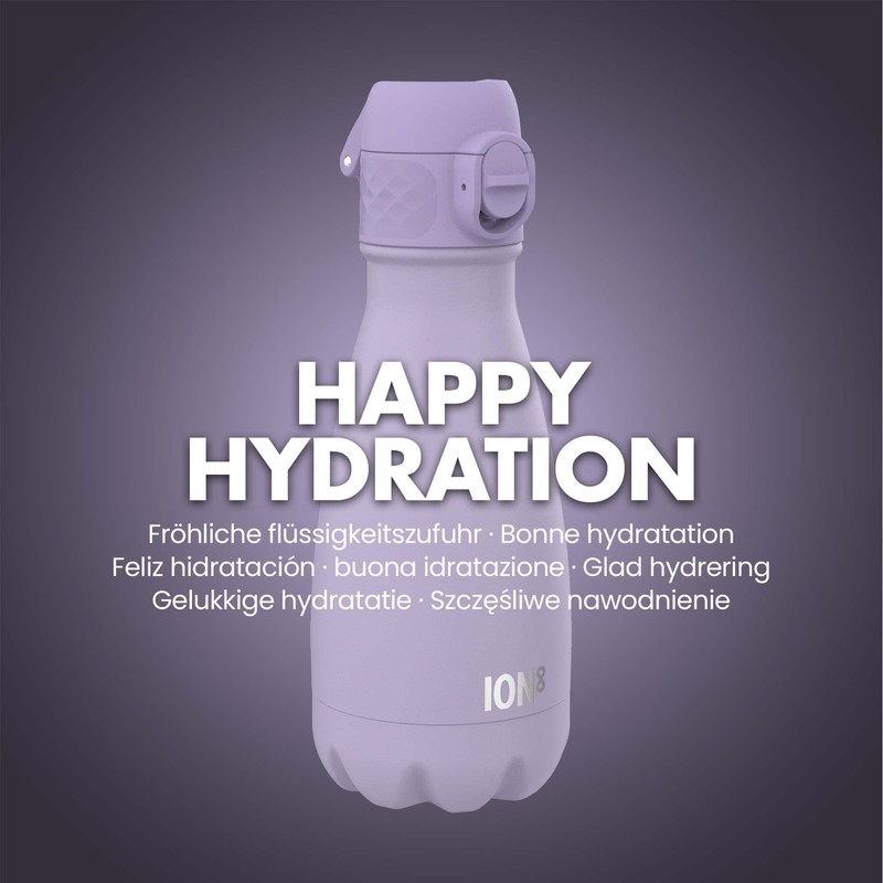 Ion8 Leak-proof Water Bottle, Vacuum Insulated, Light Purple, 10 oz