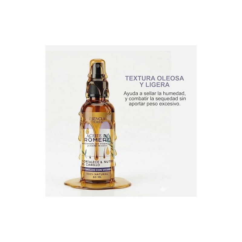 Aceite de romero para el crecimiento del cabello - Anticaída