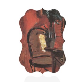 Fastasticdeals Vertical Home Decor Wall Sign Chair Plant Front Red 1 Art Picture Frame Benelux Shape 5x7Inches