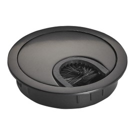 SOTECH Cable grommet black matt drill diameter 60 mm external dimension diameter 68 mm cable passage made of metal with brush seal