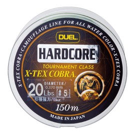 DUEL(デュエル) ナイロンライン 20Lbs X-TEX コブラ 150m 20LbS カモフラージュ H3239