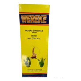 Elixir Wereke 475 mL Jengibre Nopal Sábila Centro Botánico Azteca Sin Gluten                                                                          