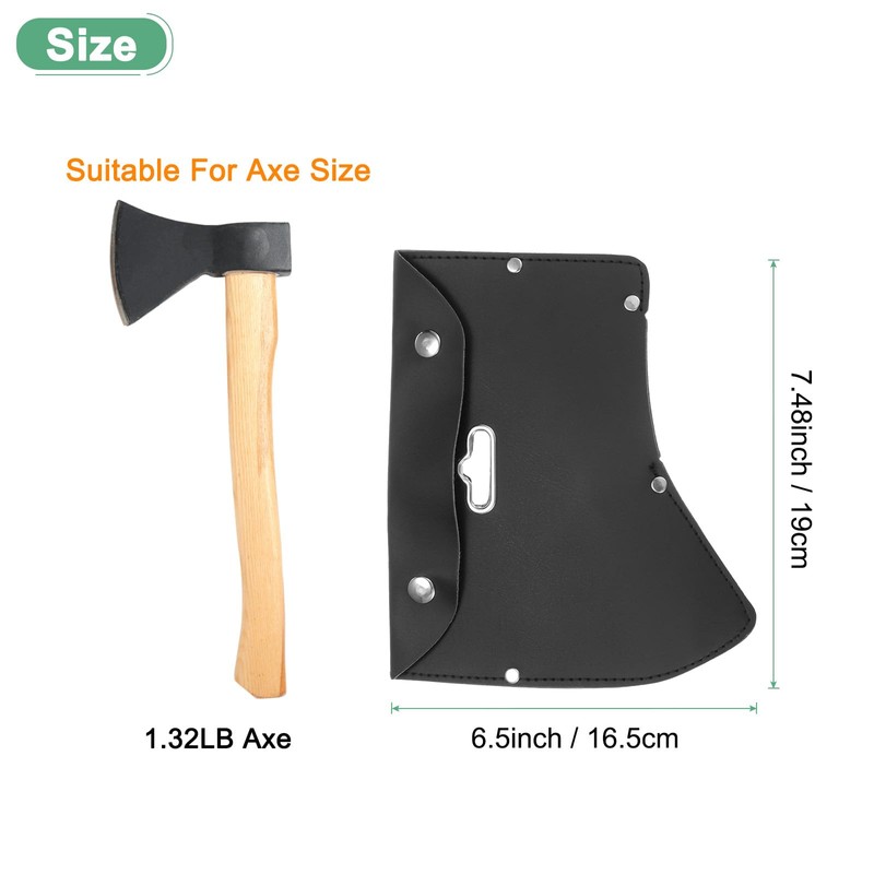 M METERXITY Hatchet Sheath, Leather Axe Sheath for 1.32LB Axe,