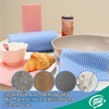 JINYUDOME Cloth Roll, 2 Rolls, Red & Blue, Disposable Cleaning