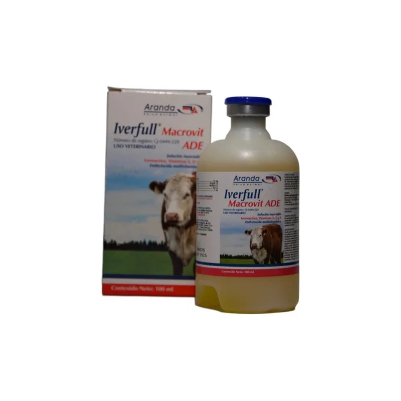 Iverfull Macrovit Ade Multivitamínico Aranda 100ml - Uso veterinario
