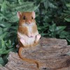 Vivid Arts - Harvest Mouse on Driftwood - Garden Decoration