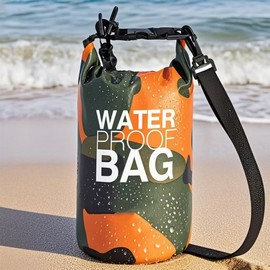 Waterproof Dry Bag for Swimming, Beach, and Water Activities 5L Orange