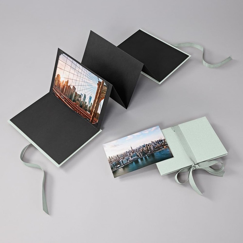 Semikolon Leporello Classico Photoalbum, Green (moss)