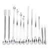 Baluue 12pcs Measuring Lab Spatula Stainless Steel Mini Spatula Micro