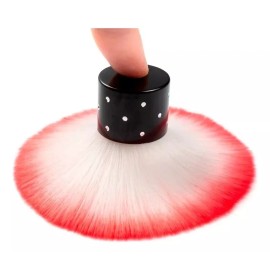 Fix Brocha Maquillaje Redonda Base Plana Diamantada