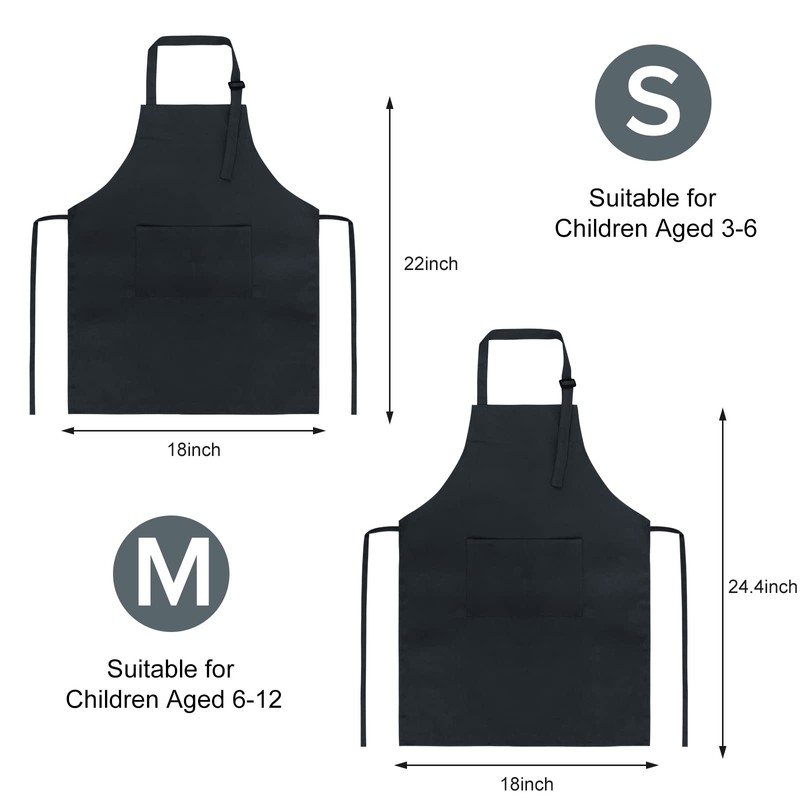 Sinland Kids Apron Children's Chef Apron for Cooking Baking Painting