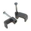 enTie FLAT Grey 10mm Cable Clips for 2.5mm2 Twin &