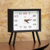 NEWGATE Henry Mantel Clock Black - No-Tick Silent Sweep Movement