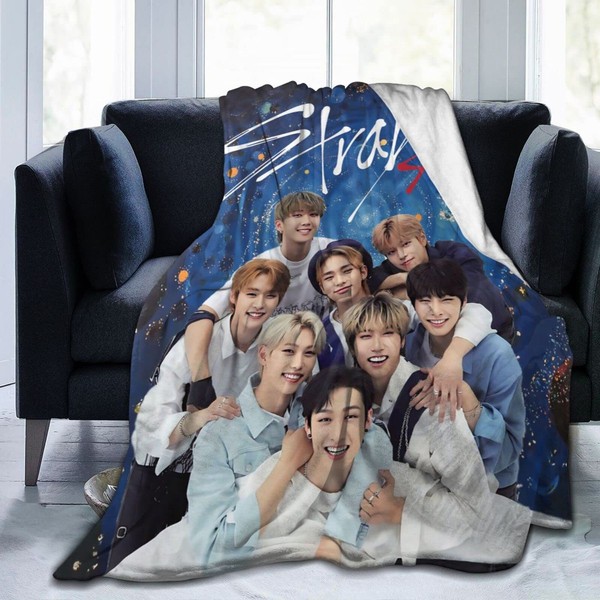Super Soft Stray Flannel Throw Hyunjin Bangchan Felix Blanket Kids