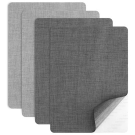 APOMOONS 4 Stk Stoff Reparaturflicken, 20 X 28 cm Stoffflicken Selbstklebend Stoff Reparatur Patches Selbstklebend Flicken Klebeflicken für Textilien Selbstklebend, Ofas, Autositze, Bürostuhl, Vorhang