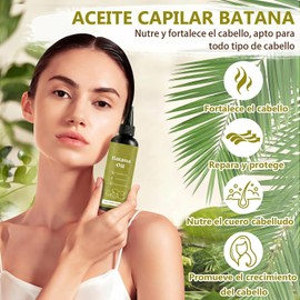 Batana Oil, Aceite de Batana, Aceite para Cabello 100ml 2PCS Fortalece el Cabello,Reduce la Rotura,Elimina Puntas Abiertas y Nutre el Cabello,Cuidado del Cuero Cabelludo Seco