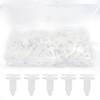 80 x White Car Clips, Mounting Clips, Door Trim Clips,