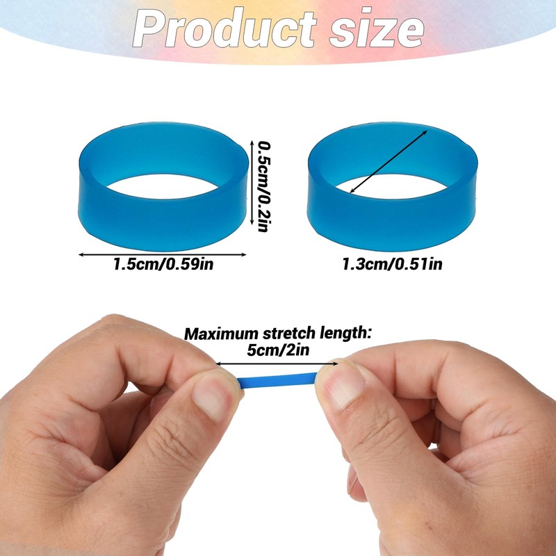 Aeaocvo Pack of 200 Rubber Rings, 12 mm Small Elastic