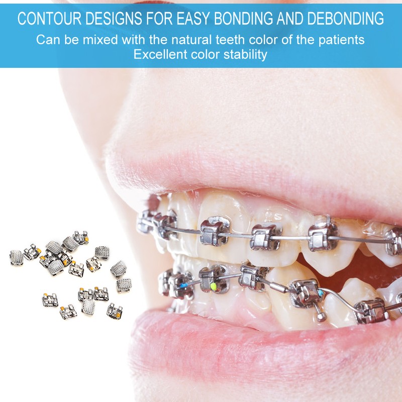400pcs Dental Orthodontic Metal Brackets ROTH345 Hook Dental Orthodontic Supplies