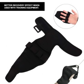 Hand Support, Auxiliary Fixed Gloves Hand Fingers Rehabilitation Accessories Training Support Straps, Separate Your Fingers to Prevent Finger Spasm, Not Easy to Slip Off