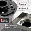 WEBANG 6 Inch Square Shower Drain Nickel Floor Drain with