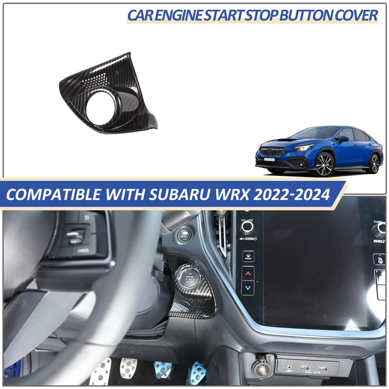 Car Engine Start Stop Button Cover Compatible with Subaru WRX